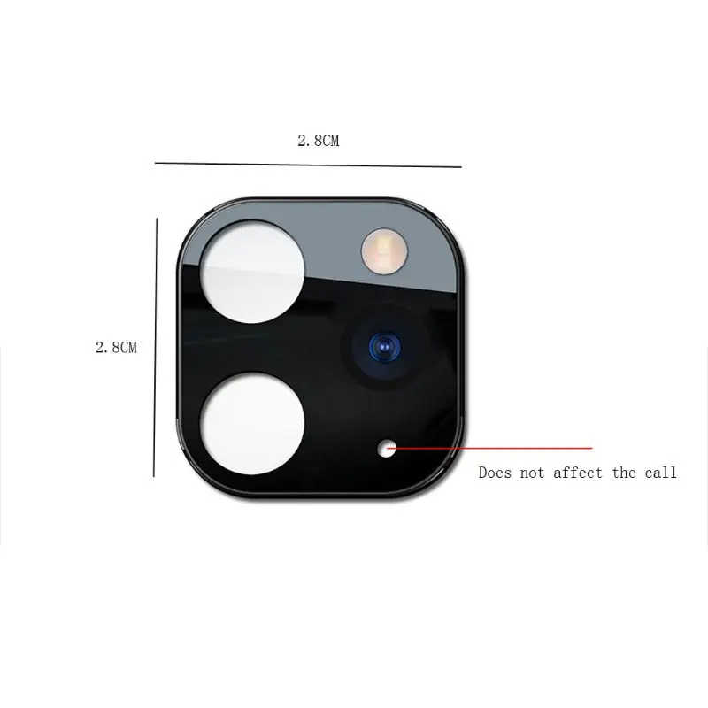 Металлическая крышка для объектива камеры для iphone X XS Max XS секундная Замена для iphone 11 Pro M5TB