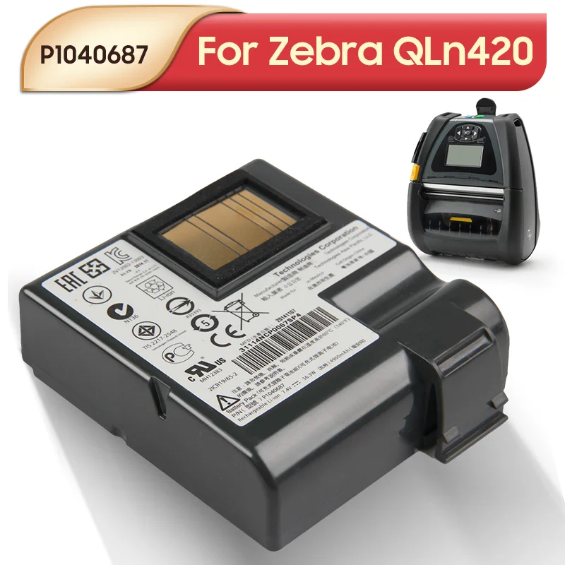 Original Replacement Battery P1040687 For Zebra QLN420 Mobile Printers