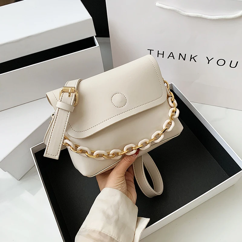 Niche brand design soft leather chain female bag 2020 spring new
