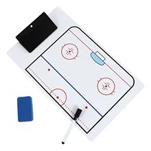 1 Set of Portable Ice Hockey Coaching Board Clipboard Coaching Board