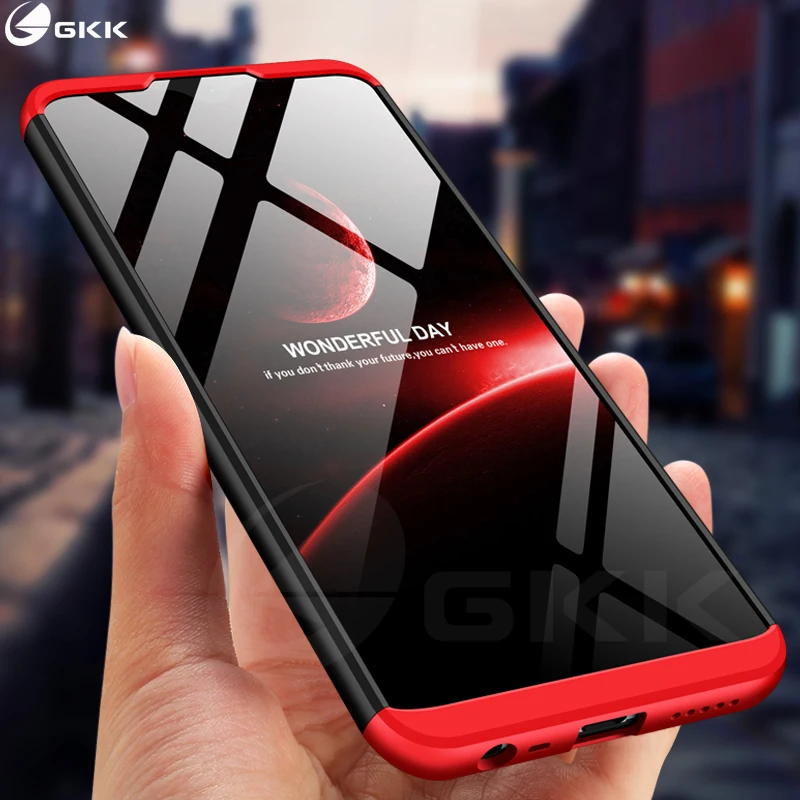 Роскошный чехол GKK для Xiaomi Redmi 8 8A с полной защитой 360 тонкий двойной защитный