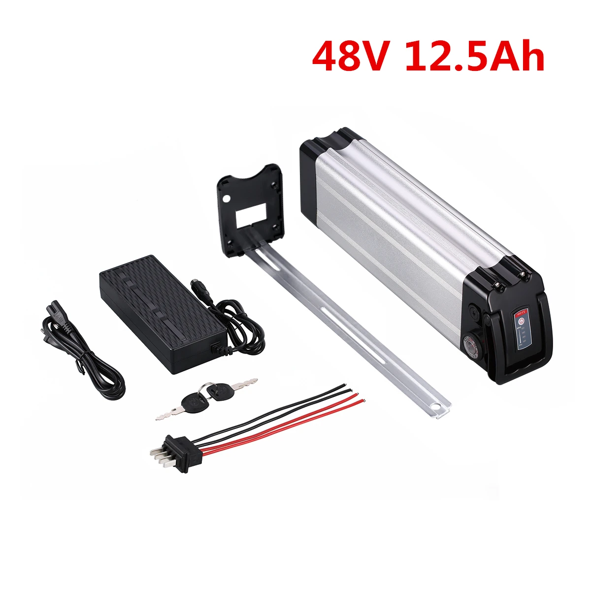 

HA030-1 Silverfish Electric Bicycle Battery Pack 48V 12.5Ah 600Wh High Compatibity Long Battery Life Refit Bike to be an E-bike