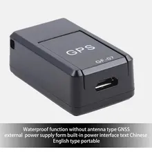 Localizador inteligente GF07 para coche, rastreador GPS en miniatura, grabación antirrobo, fuerte absorción magnética