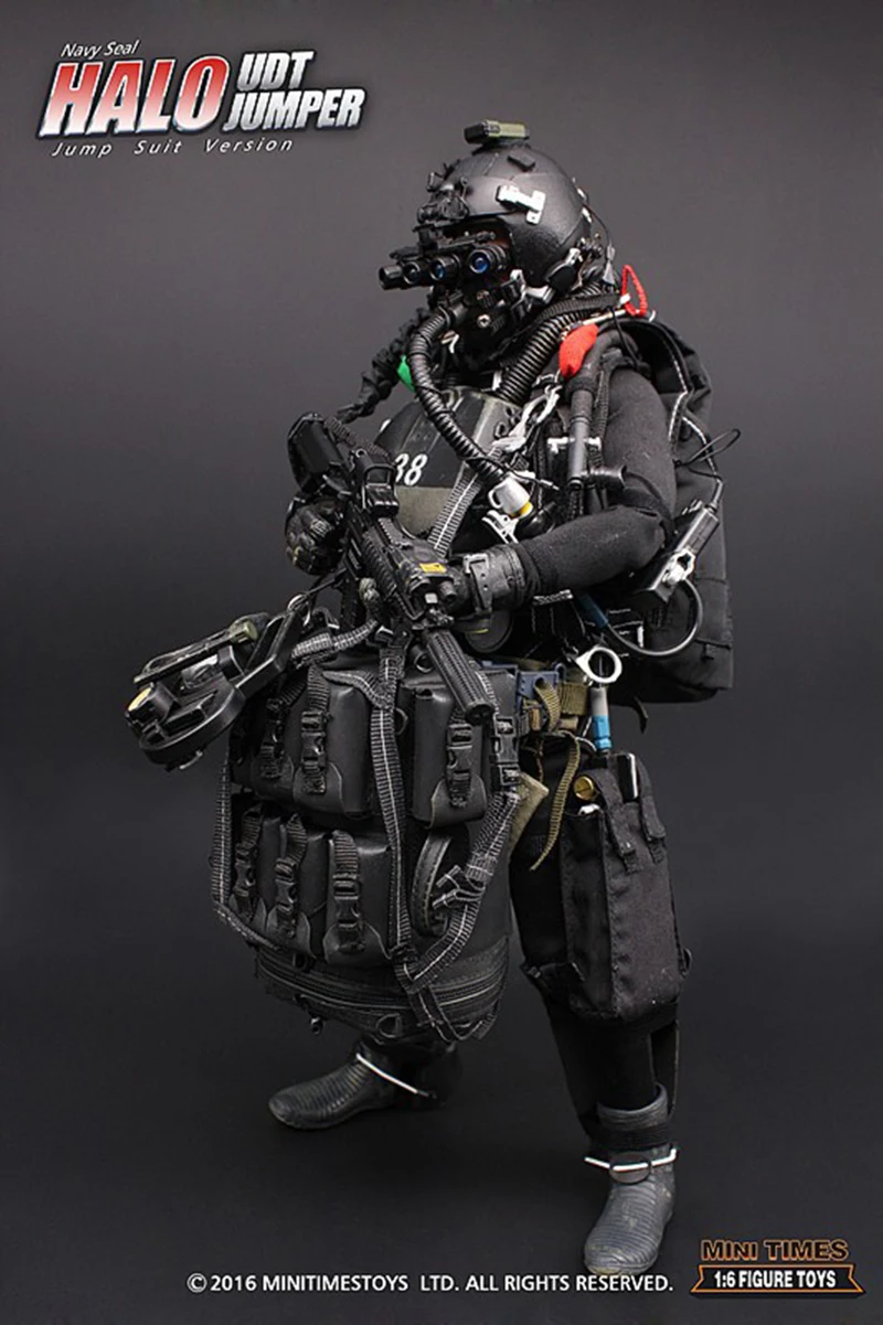 Мини-игрушки M004 M005 M010 M011 M012 M013 M014 1/6 темно-синий США уплотнение HALO UDT джемпер полный набор коллекционные игрушки подарок