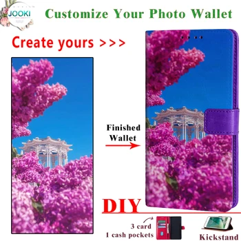 

Purple Leather Custom Design Phone Case For Mei zu Note 9 Book print Cover for case Note 9 Personalized soft leather Photo Women's Wallet