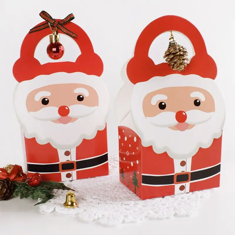 25pcs Christmas Holiday Party Gift Box Candy box+ 25pcs Christmas candy box pendant Hot Sale New