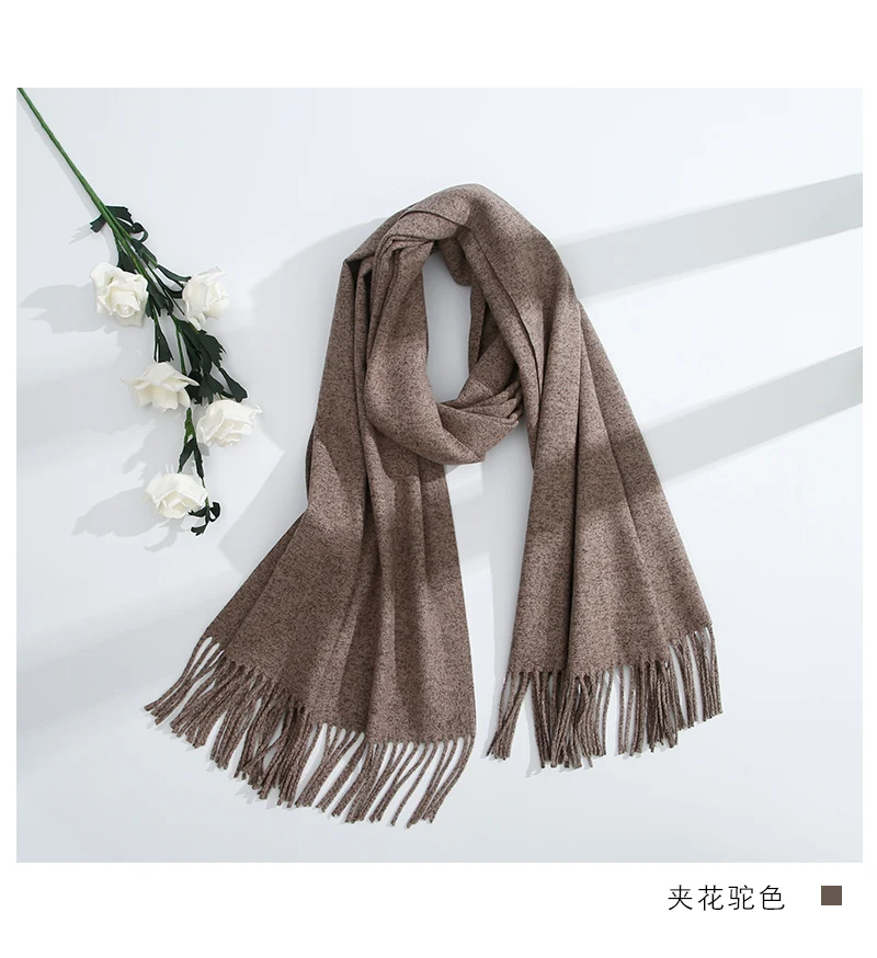 

200cm Women solid color scarves with tassel lady winter autumn long scarf high quality female shawl hot sale W1901