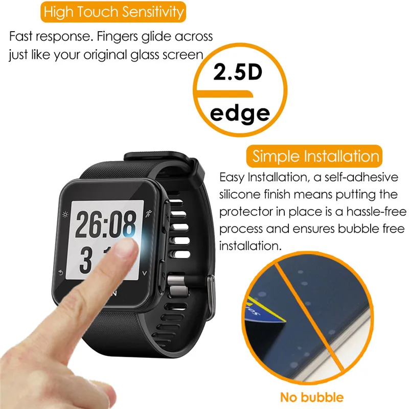 3 шт. для Garmin Forerunner 35 F35 Смарт-часы защитная пленка защитная крышка Закаленное стекло для Garmin Forerunner35