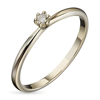 

Yellow gold ring with a diamond e0301kts03201030