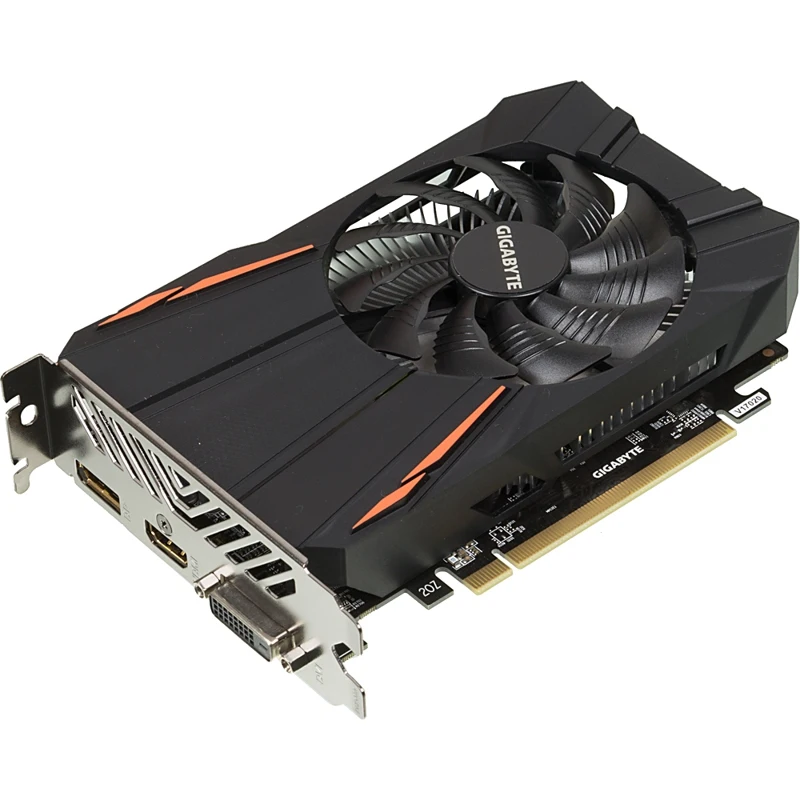 Видеокарта Gigabyte PCI-E GV-RX550D5-2GD AMD RX550 2048Mb 128b GDDR5 1183/7000 DVIx1/HDMIx1/DPx1 Ret