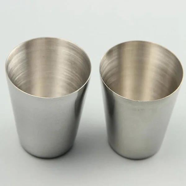 

1000 pcs 30ml Portable Stainless Steel Shot Glasses Barware Beer Wine Drinking Glass Outdoors Cup Mugs