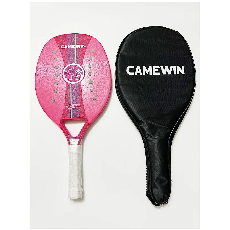 2021 Adult Professional Full Carbon Beach Tennis Paddle Racket Soft EVA Face Raqueta With Bag Unisex Equipment Padel Camewin 2021 Adult Professional Full Carbon Beach Tennis Paddle Racket Soft EVA Face Raqueta With Bag Unisex Equipment Padel Camewin