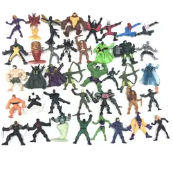 10 шт. киногерой чудесные Супергерои Веном мини ПВХ Фигурки Тор Человек-паук куколки статуэтки детские игрушки случайный