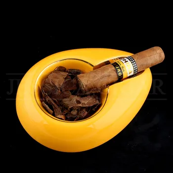 

Ceramic Portable Cigar Ashtray Pocket Cigarette AshTrays Home Cigar Accesories Smoking Ash Tray Holder For COHIBA Cigar A1530