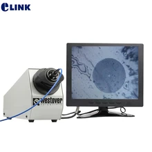 200X 400X волоконно-оптический Настольный детектор лица/микроскоп/волоконная Лупа осевая регулируемая настольная для волокна patchcord/перемычка
