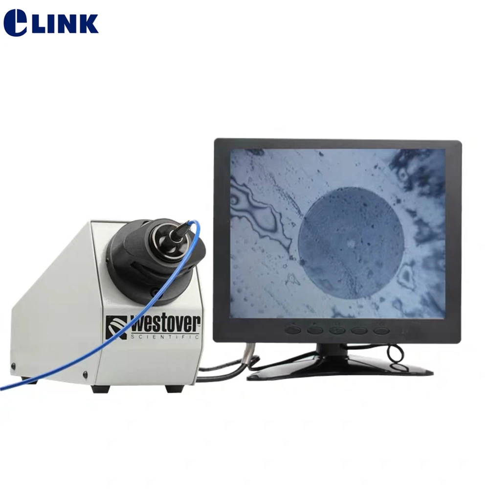 200X 400X Fiber optic desk end face detector/Microscope/fiber Magnifier