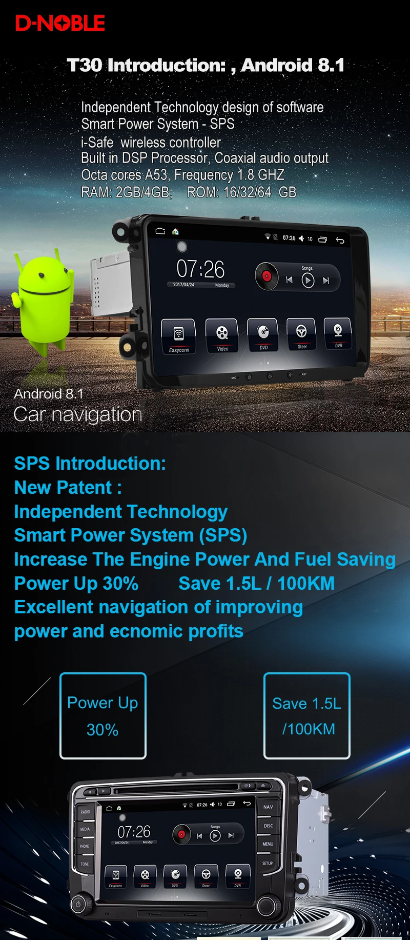 Автомобильный мультимедийный плеер 2 Din Android 8,1 автомобильный DVD для VW/Volkswage Skoda Octavia A7 2013- " 4G/32G/64G сенсорный экран автомагнитолы
