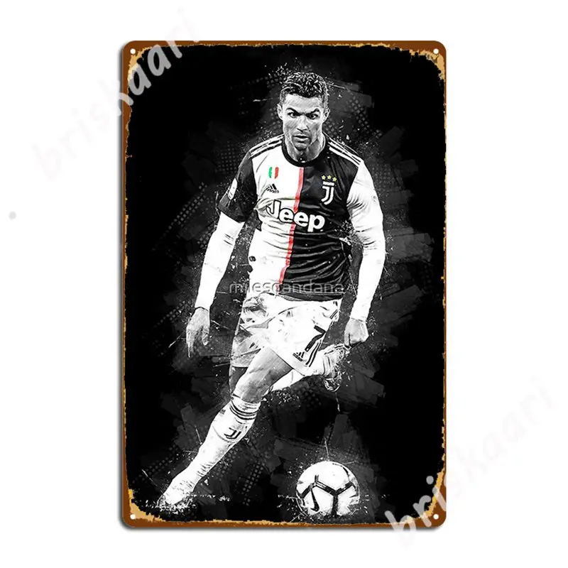 

Wallpaper Cristiano Illustration Metal Signs Living Room Custom Club Party Poster Tin sign Posters