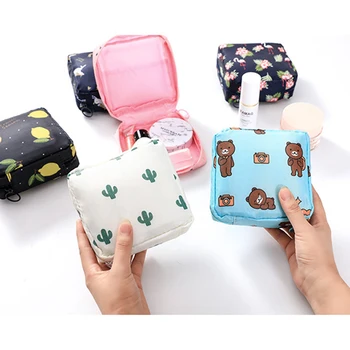 

Mini Women Cosmetic Bag 3D Print Lipstick Pouch Travel Toiletry Storage Cosmetics Zipper Makeup Organizer Zipper Case Pouch