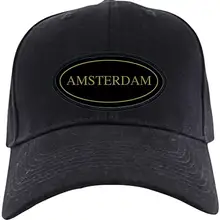 Черная бейсбольная кепка с золотой отделкой, Новая Черная кепка