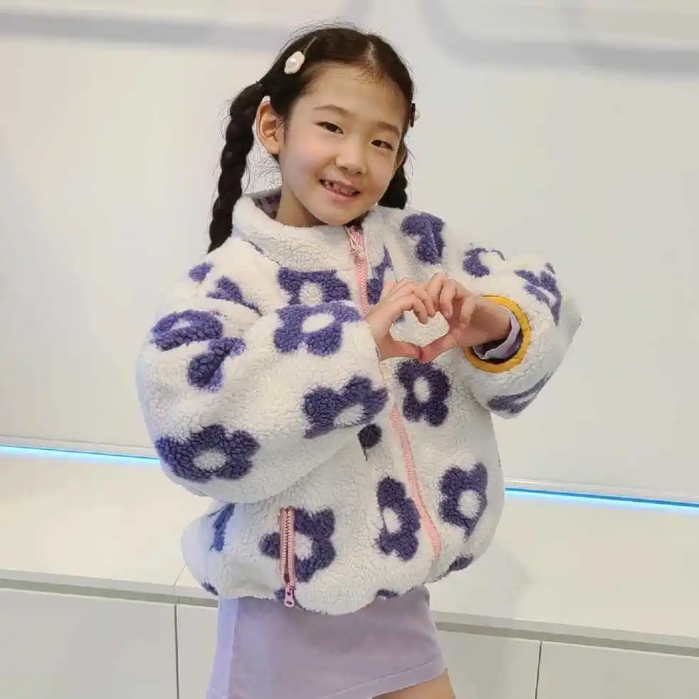 Girls Winter Jacket 21 Winter New Children's Down Jacket Double-Sided Girls Winter Jacket Baby Clothes Girls Children's Clothing