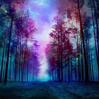 

5D Diy Diamond Painting Forest Scenery Cross Stitch Full Round Cross Stitch Diamond Embroidery Rhinestones Love Gift