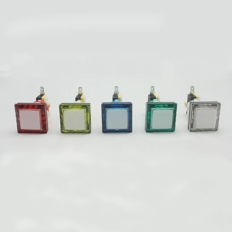 Arcade square 12 В подсветкой светодиодный кнопка с микро переключатель для Mama JAMMA игра