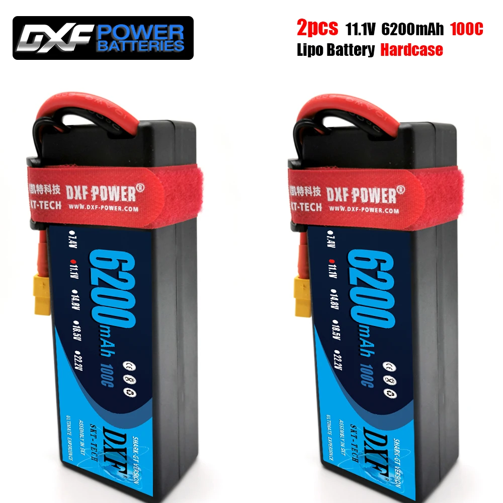 DXF lipo батарея 3S 11 1 V 6000mAh 100C/200C XT60 T разъем HardCase Lipo для RC HPI HSP 1/8 1/10 багги автомобиль