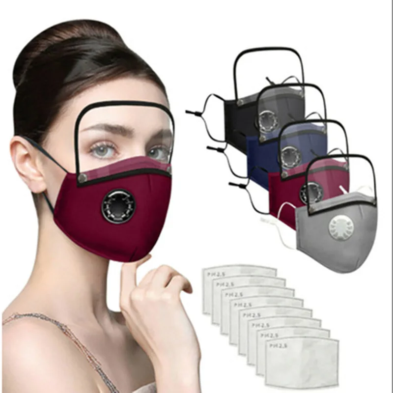 AntiPM2.5 mascarillas masque пылезащитные маски для лица респиратор с углеродным фильтром