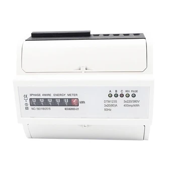 

Din Guide Rail Digital Meter Energy Meter KWh Watt Meter Three Phase Four Wire 3xAC220V/380V 50Hz