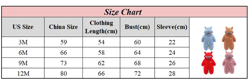 Осенне-зимняя модная одежда для маленьких девочек; плотная теплая верхняя одежда для новорожденных; комбинезоны для мальчиков и девочек; милый комбинезон с капюшоном и рисунком; 4 цвета