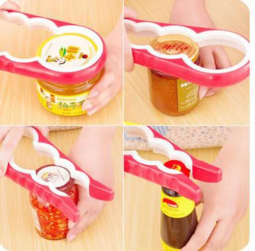 

Creative 1 Pcs Household Multifunctional Four Unity Simple Anti-skid Thickening SoftCan Opener Kitchen Accessory Tools