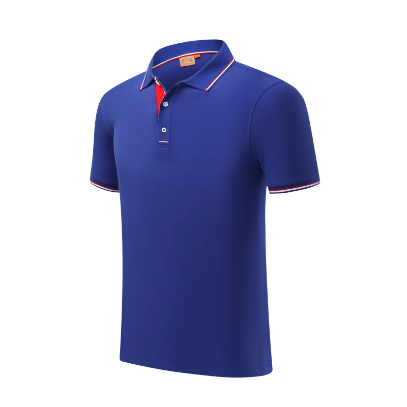 blue Одежда для пар поло Para Hombre плюс размер S-4XL летняя рубашка поло мужская с коротким рукавом дышащая анти-пиллинг Однотонная рубашка поло - Цвет: blue