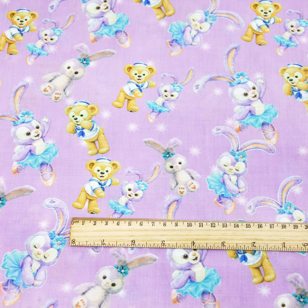 1067186001 50*140 см, текстиль с принтом медведя, кролика, животных, хлопок, Рождественская ткань, пэчворк для изготовления платьев, c9262 - Цвет: 1067186001