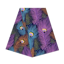 Хлопок, ткань с принтом, Африканский этнический стиль, батик, ткань с рисунком павлина, дизайн, высокая плотность, хлопковая одежда/платья/Сумка