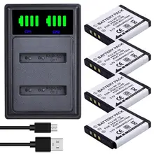 Batmax 1500mah NP-50 np50 bateria + led carregador duplo com tipo c porta para fujifilm para pentax D-Li68 para kodak KLIC-7004 k7004