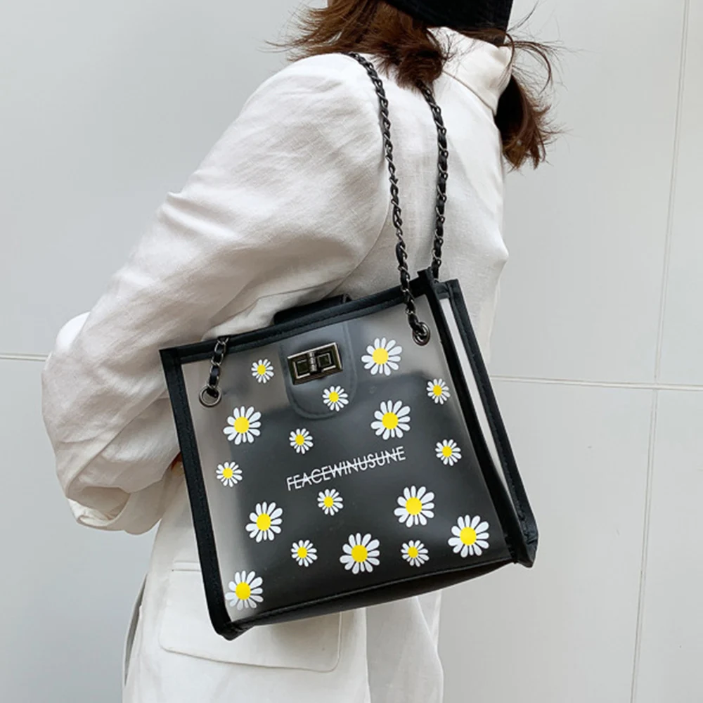 Fashion Bag Summer Bags for Women Shoulder Designer bag Crossbody Handbags Ladies Purses Small Clear Transparent Black | Багаж и сумки