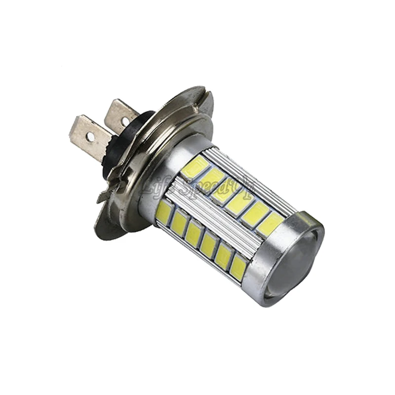 4 шт./лот, белый цвет, H7 33SMD, светодиодный свет, автомобильный противотуманный фонарь с гнездом H7