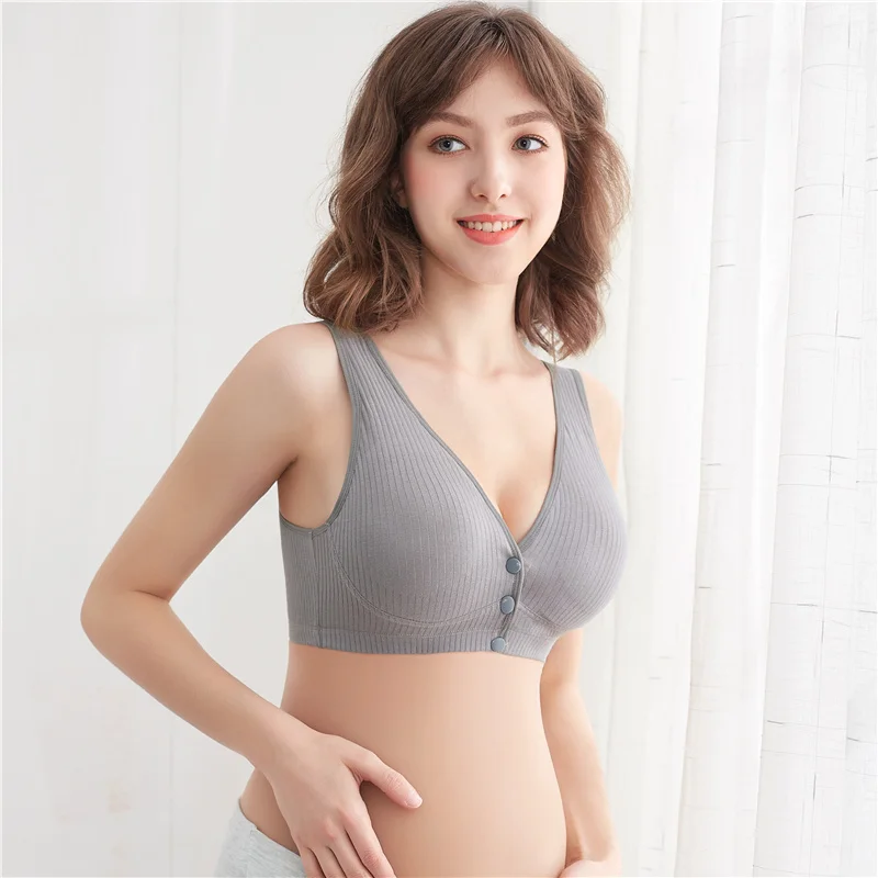 Large Size Cotton Nursing Bra Breathable Breastfeeding Bras for Women  Maternity Bra Wire Free Plus Big Size Feeding Bra