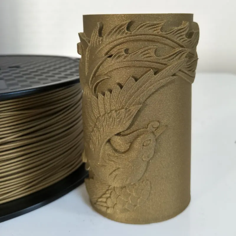 Нить для 3d принтера металлическая PLA 1,75 мм 1 кг катушка Металл золото серебро медь бронза Матовый бронзовый металлик PLA материалы для печати