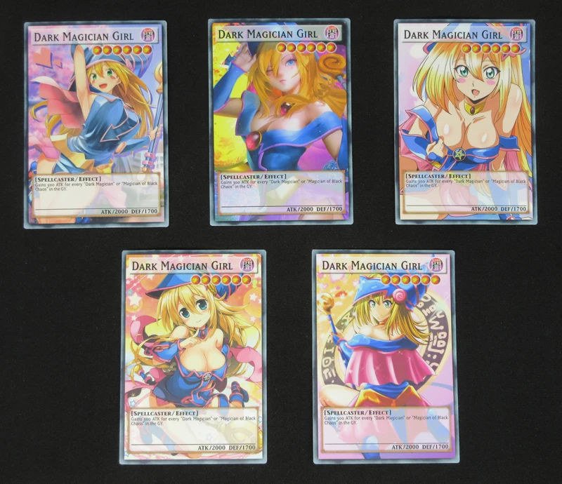 20 шт Темный маг Девушка полное искусство прокси карта Yugioh Классическая Сексуальная Очаровательная девушка Orica DMG на заказ измененная художественная Реплика подарки для фанатов