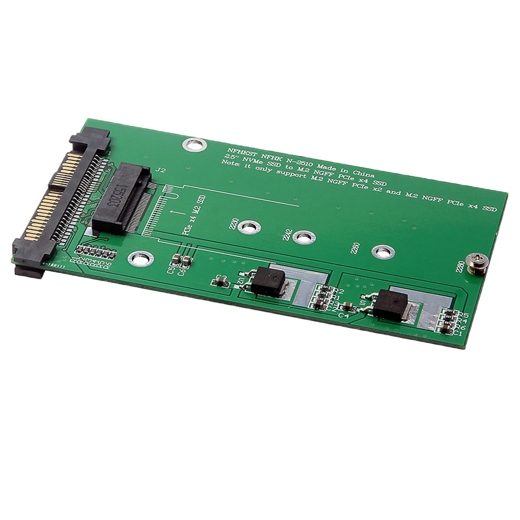 SFF 8639 NVME U.2 PCIe to NGFF M.2 (M-key) SSD Adapter Card Converter