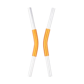 

2 Pack Tent Poles Replacement Rod Connector Adjuster Bar, 130 Degrees Bent, for Canopies, Rain Tarps, Sun Shelters