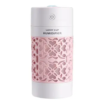 

250ML Mini Air Humidifier Cup USB Ultrasonic Car Aroma Diffuser Electric Essential Oil Diffuser with 7 Color LED Lights
