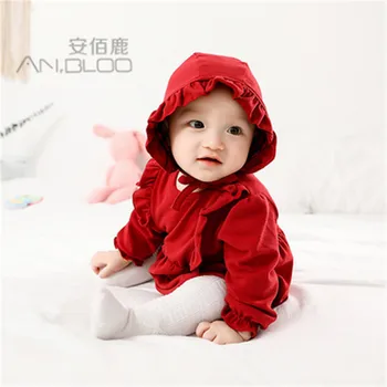 

2-pcs Baby clothes Girl romper baby winter clothes new born Long Sleeve Kids Jumpsuit clothes infant onesie costume
