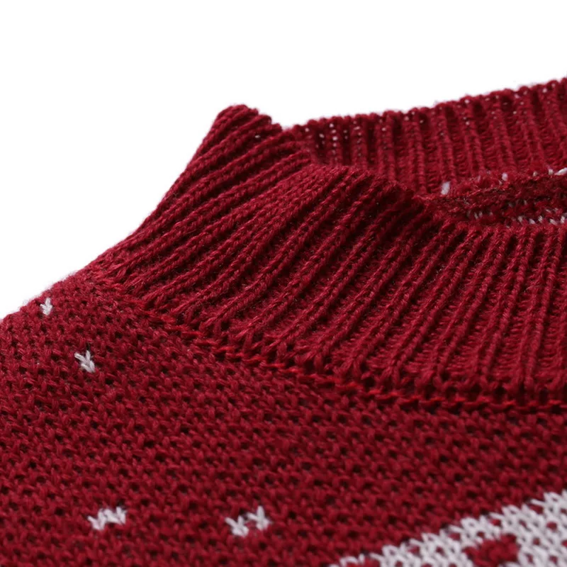 Мужские рождественские пуловеры с лосем, повседневные мужские осенние зимние шерстяные свитера с круглым вырезом и длинным рукавом, вязаные свитера, теплые шерстяные пальто, вязаные свитера