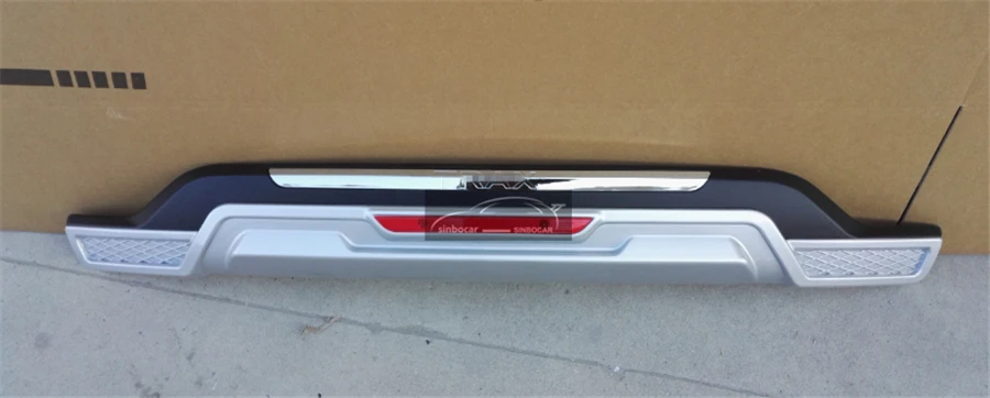 Rear Bumper Автомобиль ABS передний+ Задний бампер протектор Подоконник Накладка крышка багажника для Chevrolet TRAX автомобильный Стайлинг Бампер протектор - Цвет: Rear Bumper