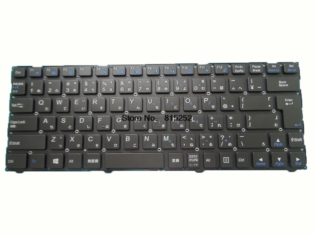 Клавиатура для ноутбука Pcspecialist для Lafite III 3 японский JP Черный без рамки - Цвет: Japanese JP