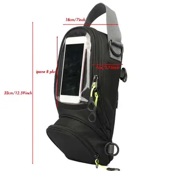 

New Universal Motorcycle Fuel Bag Mobile Phone Navigation Bag Multi-functional Small Oil Tank Package Magnetic Fixed Hard Straps