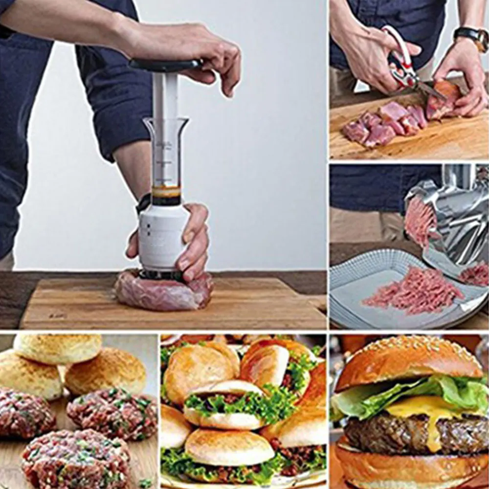 

Stainless Steel Meat Injector Needle Sauces Steaks Multi-Function Meat Tenderizer Needle Baking Tool 9.6*6.7*22.5cm Chops